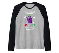 Love Eggplant | Funny Gay Pride Humor - Eggplant Lovers Raglan Baseball Tee