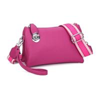 Love EMVY Embolden Collection - Ladies Crossbody Bag - Faux Leather with Detachable Shoulder and Wrist Straps - 3 Main Compartments, Secure Zip Closure - 22.5 × 13.5 × 6 cm (Crocus)