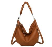 Love EMVY EMVY Saddle Slouch Collection Large Shoulder Bag - Brown