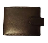 Love EMVY Genuine Leather Notecase Wallet for Men with RFID Protection, Soft Sheep Nappa Leather, 8 Card Slots, ID Window, Twin Note Section, Tabbed or Untabbed Design (Brown)