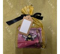 Love EMVY Gift Set - Metallic Bee Coin & ID Purse with Tassel Keyring - Pink
