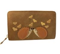 Love EMVY Hedgehog Concertina Zip Around Purse (Brown)