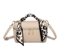 Love EMVY Leopard Metro Makeup /Crossbody Bag - Almond