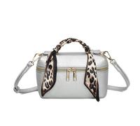 Love EMVY Leopard Metro Makeup /Crossbody Bag - Silver