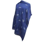 Love EMVY Lightweight Glitter Bee Scarf - Blue
