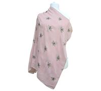 Love EMVY Lightweight Glitter Bee Scarf - Pink
