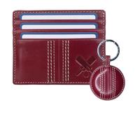 Love EMVY Mala Leather Cricket Gift Set - RFID Card Holder & Hand-Stitched Cricket Ball Keyring - Gift-Boxed with Label