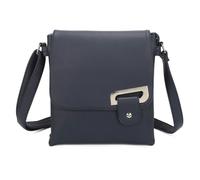 Love EMVY Portfolio Buckle Range Crossbody Bag - Faux Leather - Navy