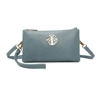 Love EMVY Rustic Tree Collection Crossbody Bag with Clutch Wrist Strap - Bluebell