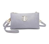 Love EMVY Rustic Tree Collection Crossbody Bag with Clutch Wrist Strap - Lilac