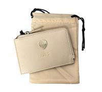 Love EMVY Signature Heart Leather Coin & Card Purse - Stone