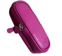 Love EMVY Soft Leather Unisex Double Glasses Case With Gift Dustbag in Bright Pink Love EMVY Bright Pink