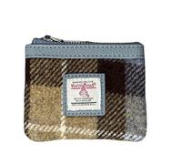 Love EMVY Tartan Purse Made with Genuine Harris Tweed - Blue Slate