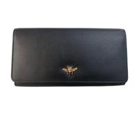Love EMVY Women's Bee Leather Matinee Purse with giftbag in Black | Size: Large Love EMVY Black Large