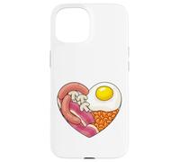 Love English Breakfast Heart Shaped Food Concept Case for iPhone 15