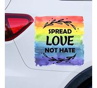 Love Equality Rights LGBTQ Rainbow Stickers for Car Spread Love Not Hate Car Decal Window Decal Personalized Vinyl Decal Die Cut Decals Funny Laptop Stickers Bumper Stickers