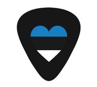 Love Estonia Flag Guitar Picks Plectrums For Guitar Bass 12 Pack