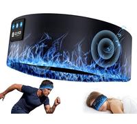 LOVE EYE Bluetooth 5.4 Sleep Headphones Headband, Breathable Wireless Headband with Ultra-Thin Speakers & HiFi Sound for Running, Workout, Yoga, Travel, Tech Gifts for Men Women Teens, Flame