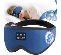 LOVE EYE Bluetooth Sleep Mask Headphones, 100% Blackout, Breathable