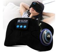 LOVE EYE Sleep Headphones Bluetooth 5.4 Sleeping Eye Mask Wireless Music Earphones with HD Speakers for Side Sleepers Total Blackout Cotton Mask for Travel, Home, Office, Unique Gifts