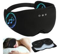 LOVE EYE Sleep Mask & Bluetooth Headphones Eye Mask, Bamboo Cotton, 3D Contoured, Ultra-Light, Breathable, Detachable, Zero Pressure, Light-Blocking for Side Sleepers, Travel, Nap, Bamboo Black