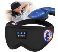 LOVE EYE Sleep Mask, Eye Mask with Headphones, Bluetooth Sleep Mask, Upgraded 3D Sleep Headphones Comfy & Washable Perfect for Sleeping, Travel, Nap, Yoga, Meditation for Men & Women