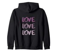 Love Fading into Dusky Pinks Zip Hoodie