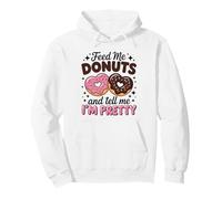 Love Feed Funny Me Donuts Pullover Hoodie
