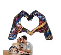 Love Finger Statue Modern Hands Love Gesture Sculpture Heart Gesture Sculpture Desktop Ornaments Love Decoration Ornaments Expression Of Appreciation Love Wedding Present