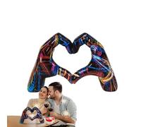 Love Finger Statue Modern Hands Love Gesture Sculpture Heart Gesture Sculpture Desktop Ornaments Love Decoration Ornaments Expression Of Appreciation Love Wedding Present