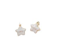 LOVE Five-pointed Star Turmeric Earrings