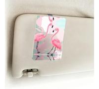 Love Flamingo Car Visor Photo Frame Acrylic