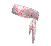 Love Flamingo Patterned Sports Headband, Suitable for Outdoor Travel and Various Sports. Unisex Sweat-Absorbing Sports Headband