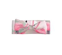 Love FlamingoBow headband, patterned baby bow hair accessory, suitable for newborns, infants, and everyday wear