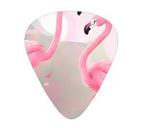 Love FlamingoGuitar Picks, 12-Piece Pattern Set, Three Different Thicknesses for Acoustic Electric Guitar and Other Instruments