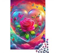 Love Flowers 1000 Piece Jigsaw Puzzle For Adults Challenging Game Stress Relief Puzzle Exercise The Memory of The Brain for The Whole for Women, Gifts for Men 500pcs (52x38cm)