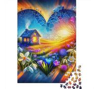 Love Flowers 1000 Piece Jigsaw Puzzle For Adults Family Challenge Toys Stress Relief Puzzle Cultivate The Spirit of Teamwork for Family Decorations 1000pcs (75x50cm)
