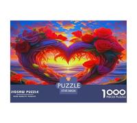 Love Flowers 1000 Piece Jigsaw Puzzles for Adults Educational Challenge for Challenging Family Activity Games Colorful for Home Decor Gifts 38x26cm/1000pcs