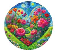 Love Flowers 1000 Piece Paper Jigsaw Puzzle Color Challenge Impossible Jigsaw Puzzle Blooming Garden For Adults And Kids Gifts 1000pcs (67.5x67.5cm)