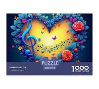 Love Flowers 1000 Piece Puzzles Age 14+ for Adults Whimsical Challenge Colourful Creativity Gift Giving 100% Recycled Cardboard Jumbo 70x50cm/1000pcs