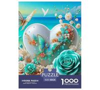 Love Flowers 1000 Pieces Jigsaw Puzzles For Adults Family Challenge Toys Stress Relieving Entertainment Cultivate The Spirit of Teamwork for Family Decorations 38x26cm/1000pcs