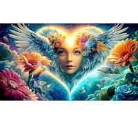 Love-Flowers 1000 Pieces Recycled Paper Jigsaw Puzzle Impossible Hard Difficult Educational Games for The Whole for Women, Gifts for Men 70x50cm/1000pcs