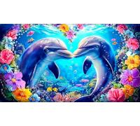 Love-Flowers 1000 Pieces Recycled Paper Jigsaw Puzzle Impossible Hard Difficult Educational Games for The Whole for Women, Gifts for Men 38x26cm/1000pcs