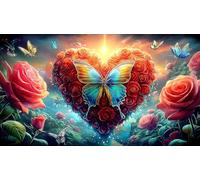 Love-Flowers 1000Pc Jigsaw Puzzles for Adults and Kids Age 12 Years + Impossible Hard Difficult Great Gift Idea 38x26cm/1000pcs