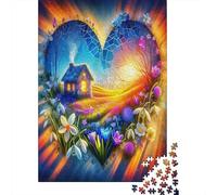 Love Flowers Adult Jigsaws Vibrant Fantasy Creatures Puzzle Impossible Hard Difficult Challenging Compact Box 38x26cm/1000pcs