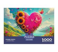 Love Flowers Classic Style Jigsaw Puzzle Offering An Engaging Tabletop Experience, Enhanced by Fantasy And A Timeless UK-inspired Aesthetic for Mindful Leisure Moments 52x38cm/1000pcs