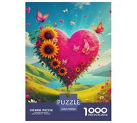 Love Flowers Elegant Paper Jigsaw Puzzle Suited to Thoughtful Assembly Sessions, Centred on Fantasy And Offering A Soothing Engaging Experience from Start to Finish 70x50cm/1000pcs