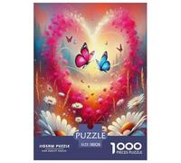 Love Flowers Jigsaw Puzzles for Adult Challenging Puzzles Difficult Challenges 1000 Pieces Difficult Hard Jigsaw Puzzles for Man And Woman with Letters on Back 38x26cm/1000pcs
