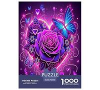 Love Flowers Jigsaw Puzzles for Adults Challenging Puzzles The Impossible Challenge 1000 Piece Difficult Hard Jigsaw Puzzles for Man And Woman with Letters on Back 70x50cm/1000pcs