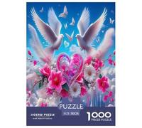 Love Flowers Jigsaw Puzzles for Adults Difficult Challenges 1000 Piece Difficult Hard Jigsaw Puzzles for Man And Woman with Letters on Back 38x26cm/1000pcs